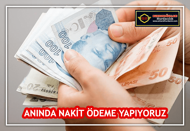 Nakit ödeme ile hurda alımı